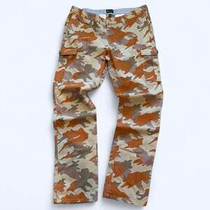 Matix Camo Cargo Pants Orange Beige Gray